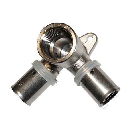 PEX KOLANO ZAPRAS Z ŁAPKAMI 16X1/2X16 GW