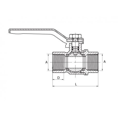 ZAWÓR DO GAZU 11/4 GW RĄCZKA