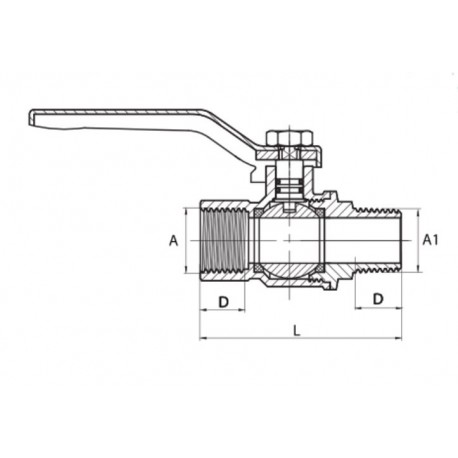 ZAWÓR DO GAZU 1 WZ RĄCZKA