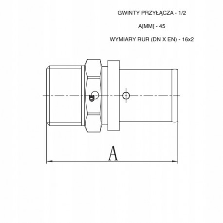 PEX MUFA ZAPRASOWYWANA REDUKCYJNA 25X20 MM