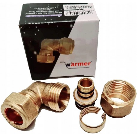 ADAPTER PRZEJŚCIÓWKA Z MIEDZI NA PEX 16X15 MM