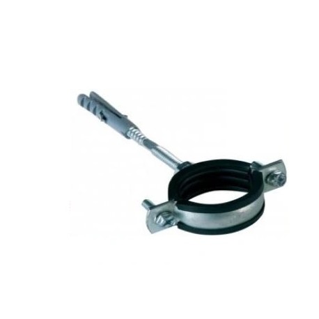 OBEJMA DO RURY POJEDYNCZA STALOWA Z GUMĄ 1 1/4