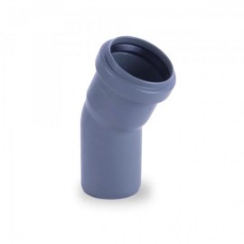KOLANO KANALIZACYJNE PCV FI 50 KĄT 45 STOPNI