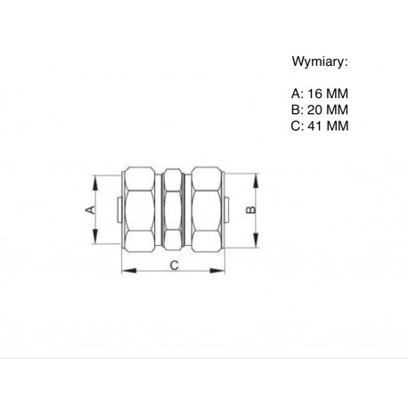 PEX MUFA REDUKCYJNA 20X16 MM