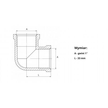 KOLANO MOSIĄDZ 1" WW