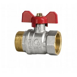 ZAWÓR KULOWY 1/2 CALA MOTYL. Z DŁAWICĄ GW x GZ