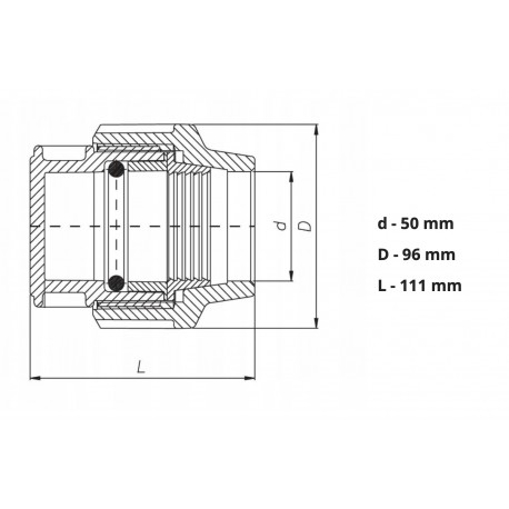 KOREK ZAŚLEPKA PCV FI 110