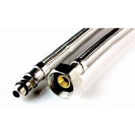 PRZYŁĄCZE ELASTYCZNE W OPL. M10X3/8 100 CM KRÓTKA KOŃCÓWKA