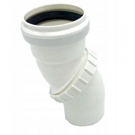 KOLANO KANALIZACYJNE PCV FI 50 KĄT 90 STOPNI