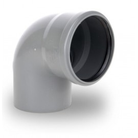KOLANO KANALIZACYJNE PCV FI 110 KĄT 90 STOPNI