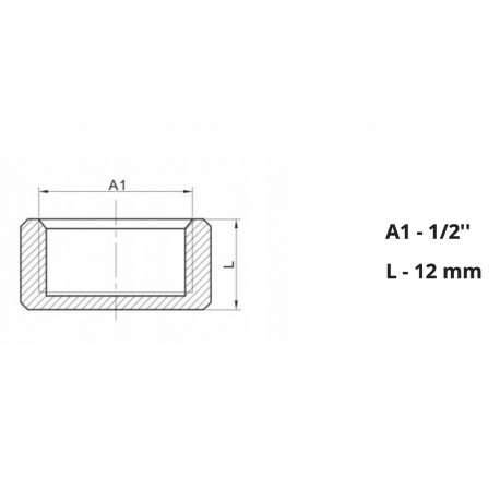 Kapa Zaślepka MOSIĘŻNA 1/2 GW