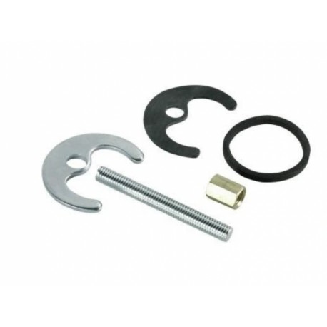 ZESTAW MASKUJĄCY CHROM ROZETA PODWÓJNA Z TULEJAMI