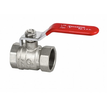 ZAWÓR KULOWY 1.1/2 WW RĄCZKA PN 16