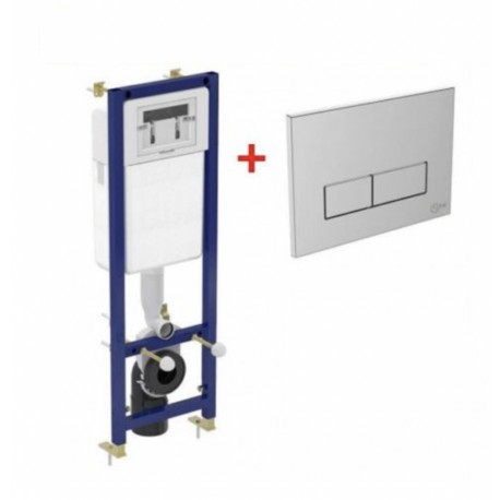 STELAŻ PODTYNKOWY DO MISKI WISZĄCEJ + PRZYCISK