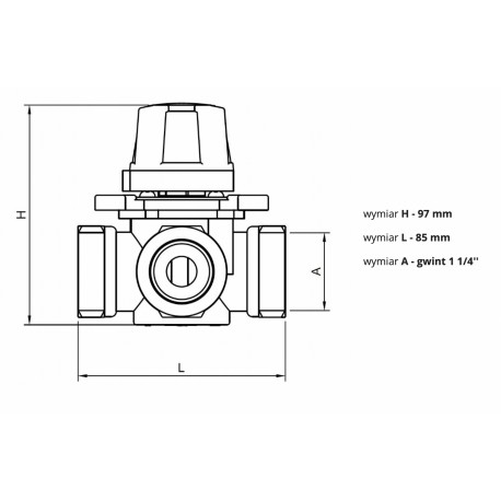 ZAWÓR MIESZAJĄCY 4 DROGOWY 1 1/4 CALA DIAMOND