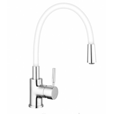 BATERIA KUCHENNA Z WYLEWKĄ ELASTYCZ CZERWONA CHROM