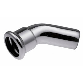 KOLANO NYPLOWE ZACISKANE 22 45 STOPNI STEEL PRESS