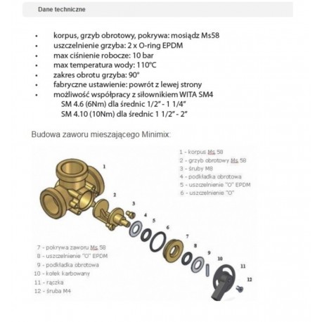 ZAWÓR MIESZAJĄCY 3 DROGOWY 1 1/2 CALA HEL-WITA