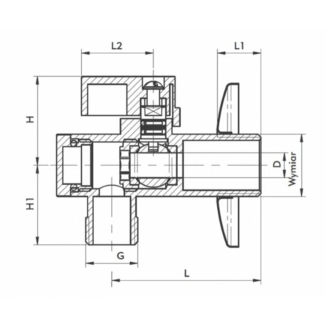 ZAWOR KULOWY DO BATERII 1/2X3/4 WZMOCNIONY