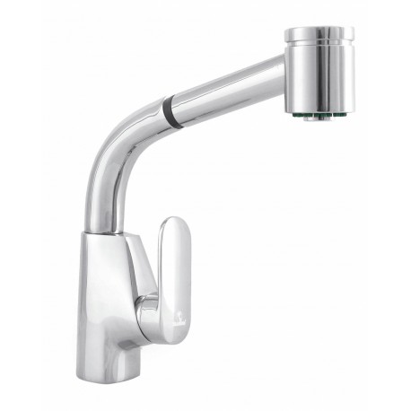 BATERIA ZLEWOZMYWAKOWA Z NATRYSKIEM NEVIS CHROM