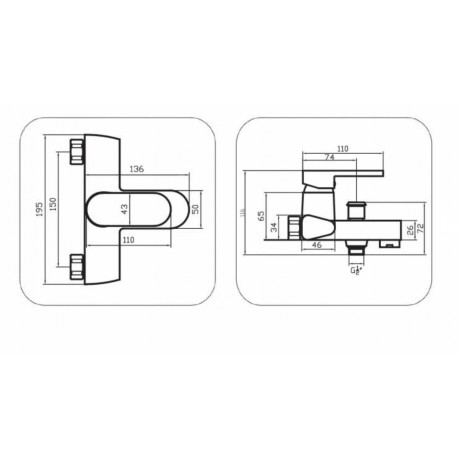 BATERIA WANNOWA NEVIS CHROM