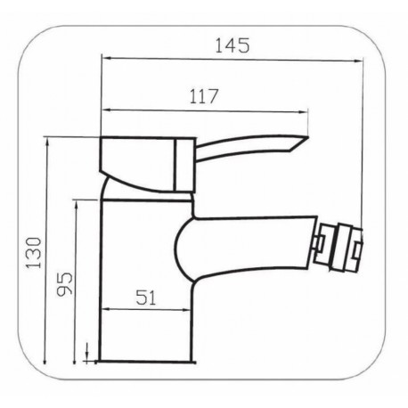 BATERIA BIDETOWA TENERYFA CHROM