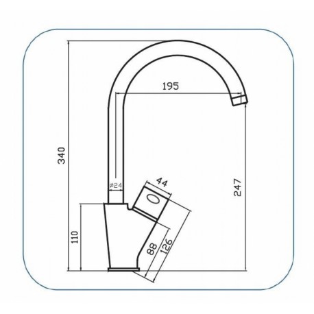 BATERIA ZLEWOZMYWAKOWA TYPU C DOMINIKANA CHROM