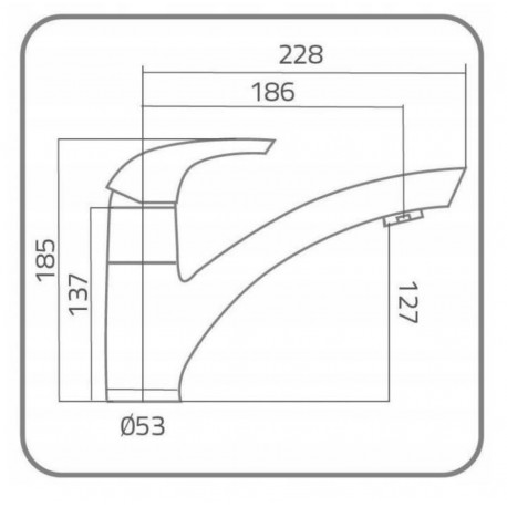 BATERIA ZLEWOZMYWAKOWA STOJĄCA IBIZA CHROM