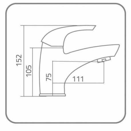 BATERIA UMYWALKOWA STOJĄCA IBIZA CHROM
