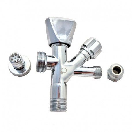 ZAWÓR KOMBINOWANY KĄTOWY 1/2X3/4X3/8