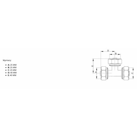 PEX TROJNIK 25X25X25 MM