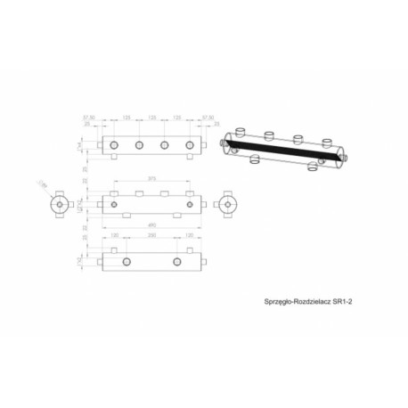 SPRZĘGŁO HYDRAULICZNE Z ROZDZIELACZEM 60 kW SR 2-2
