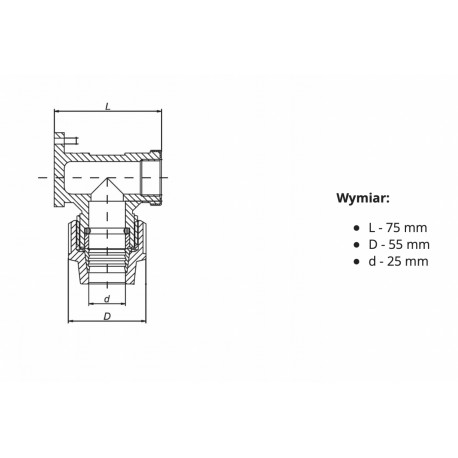 PE KOLANO Z ŁAPKAMI SKRĘCANE 25X3/4 GW DO WODY