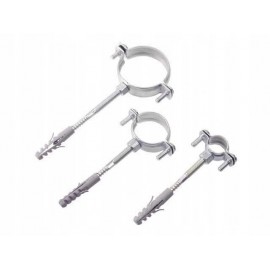 OBEJMA UCHWYT METALOWY Z KOŁKIEM DO RUR - 3/8 CALA