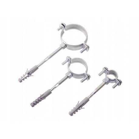 OBEJMA UCHWYT METALOWY Z KOŁKIEM DO RUR - 3/8 CALA