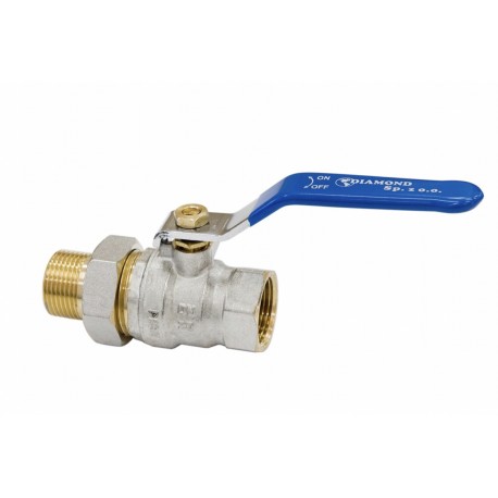 ZAWÓR KULOWY 1 1/4'' ZE ŚRUBUNKIEM RĄCZKA HISZPAN