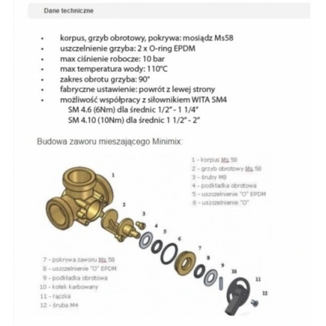 ZAWÓR MIESZAJĄCY 3 DROGOWY 1 1/4 CAL HEL-WITA