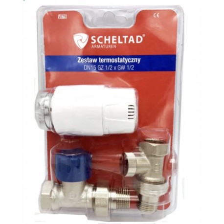 ZESTAW TERMOSTATYCZNY PROSTY 1/2 X 1/2 SCHELTAD