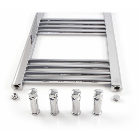 GRZEJNIK ŁAZIENKOWY CHROM 400 X 800 + ZAWIESZKI
