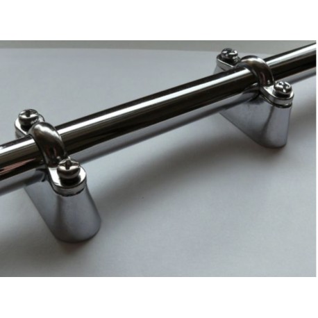 UCHWYT CHROMOWANY DO RUR 15 MM BLOCZEK SOLIDNY !!