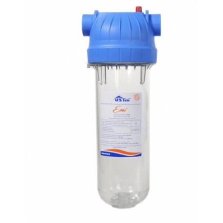 KORPUS OBUDOWA FILTRA 10" Z PRZYŁĄCZEM MOSIĘŻNYM 3/4 CALA Z PŁYTKĄ I KLUCZEM