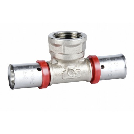 PEX TRÓJNIK ZAPRASOWYWANY 20X3/4X20 GW