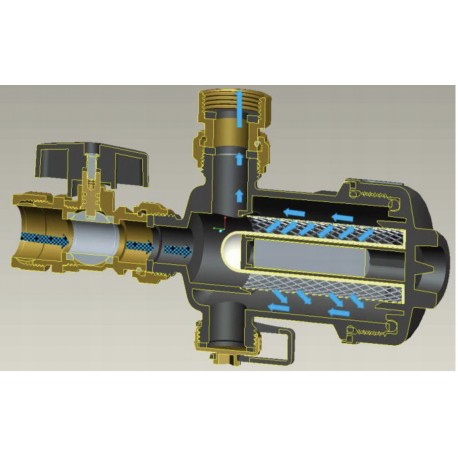 FILTR MAGNETYCZNY SEPARATOR ZANIECZYSZCZEŃ 22 MM