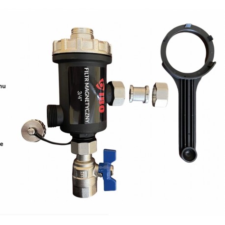 FILTR MAGNETYCZNY 3/4 SEPARATOR ZANIECZYSZCZEŃ IBO