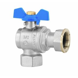 KUREK KULOWY C.O. PN-M-75002-DN15 (1/2)-K, "HISZPAN" Z PÓŁŚRUBUNKIEM 