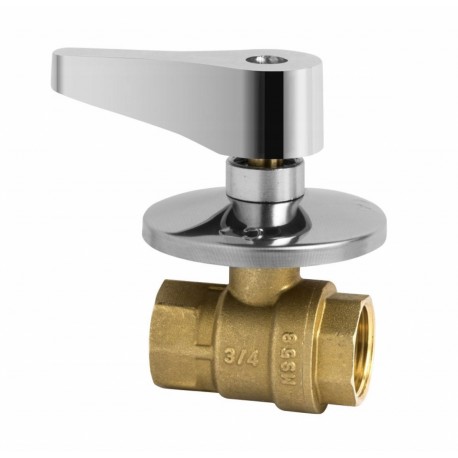 ZAWÓR KULOWY 1/2'. PODTYNKOWY.