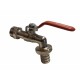 ZAWÓR KULOWY EN 13828-A-Cu-DN20 (3/4), KRAN MINI Z DŁAWIKIEM