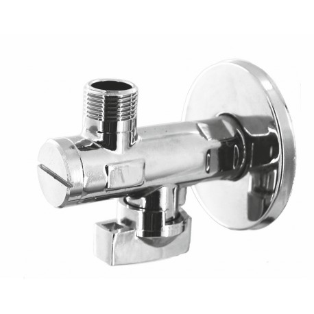 KUREK KULOWY, EN13828, A, Cu, DN15/DN10(1/2x3/8) KĄTOWY Z FILTREM MINI, DŁAWICĄ I METALOWYM MOTYLKIEM CIĘŻKIM