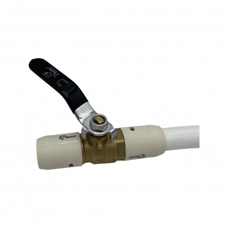 PEX ZAWÓR KULOWY 20x20 MM DO RUR PEX 20 MM