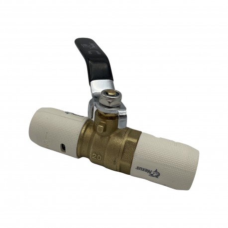 PEX ZAWÓR KULOWY 20x20 MM DO RUR PEX 20 MM